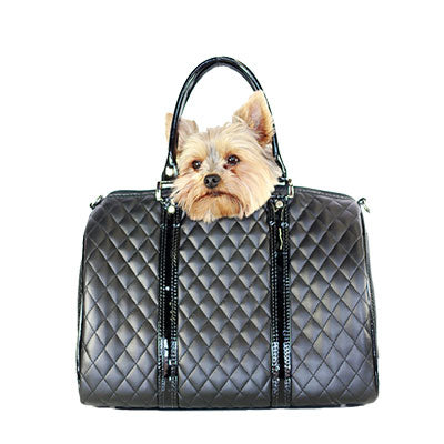 JL Duffel Black Quilted Luxe