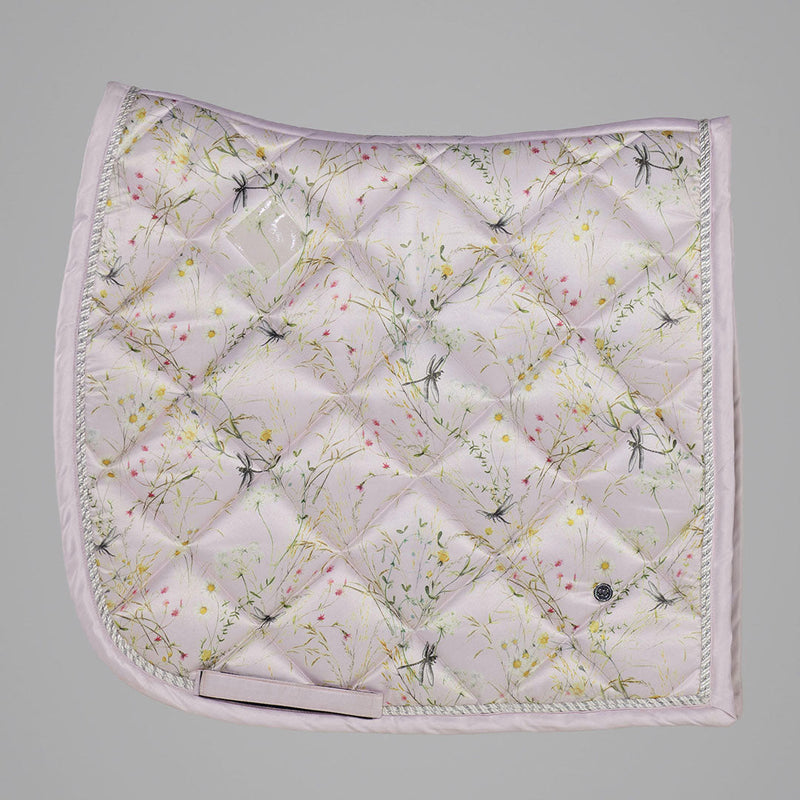 Dapplebay Dragonfly Meadow Dressage Saddle Pad-Light Pink