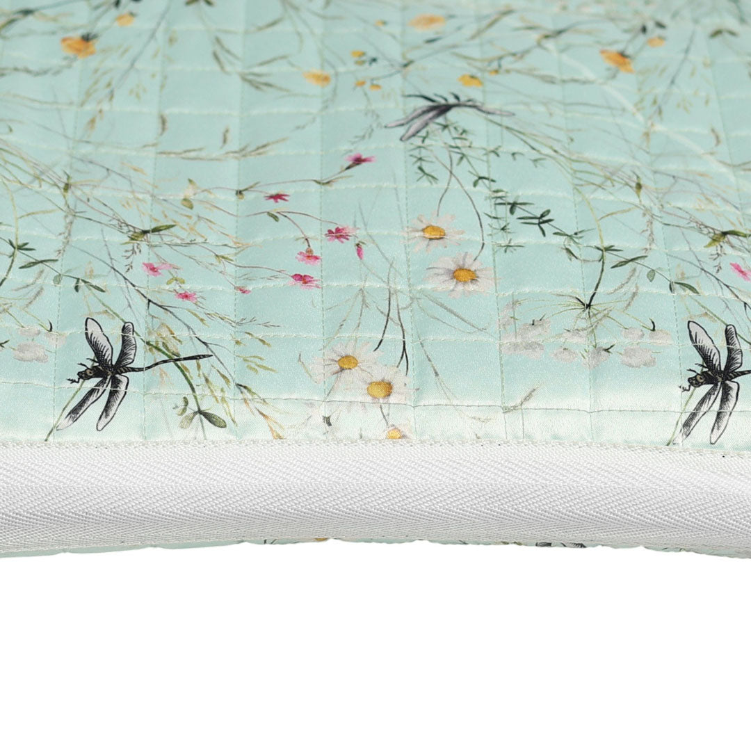 Dapplebay Dragonfly Meadow Western Saddle Pad - Green