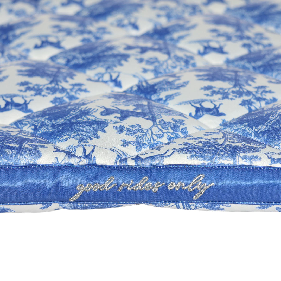 Dapplebay Equestrian Toile Pony Saddle Pad - Blue/White