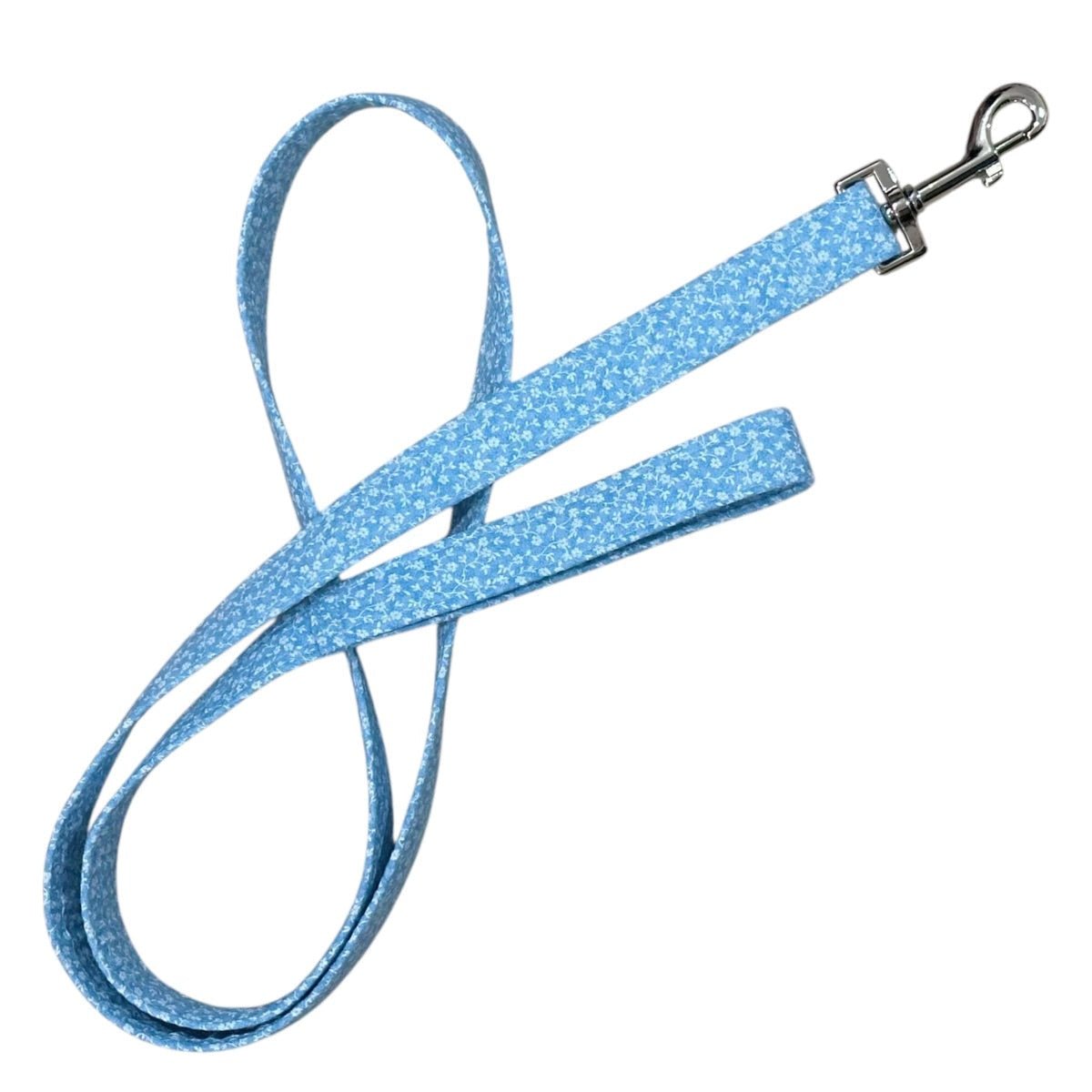 Heads or Tails Pup Blue Floral Calico Dog Leash
