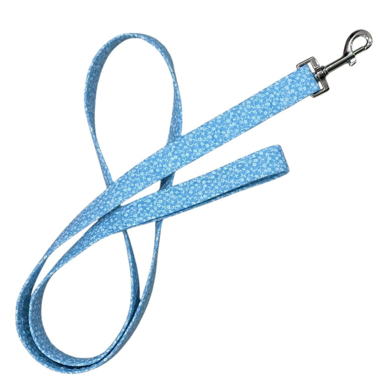 Heads or Tails Pup Blue Floral Calico Dog Leash