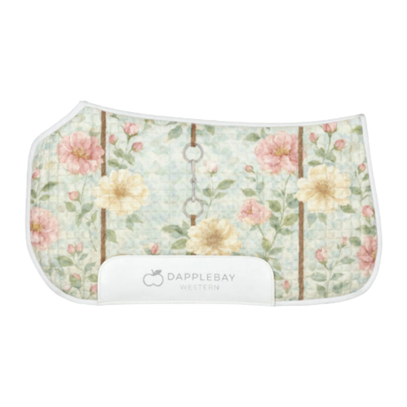 Dapplebay Vintage Floral Western Saddle Pad