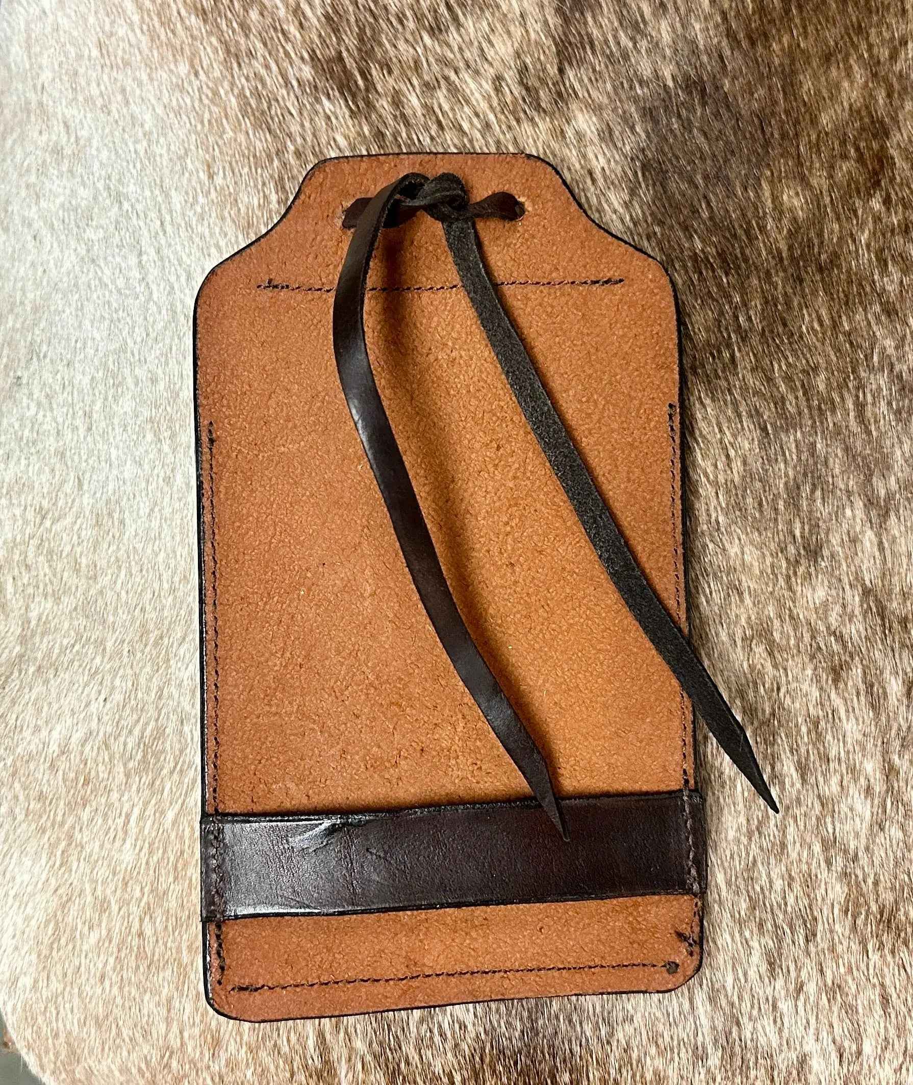 Howdy Leather Cell Phone Back Cinch Holder