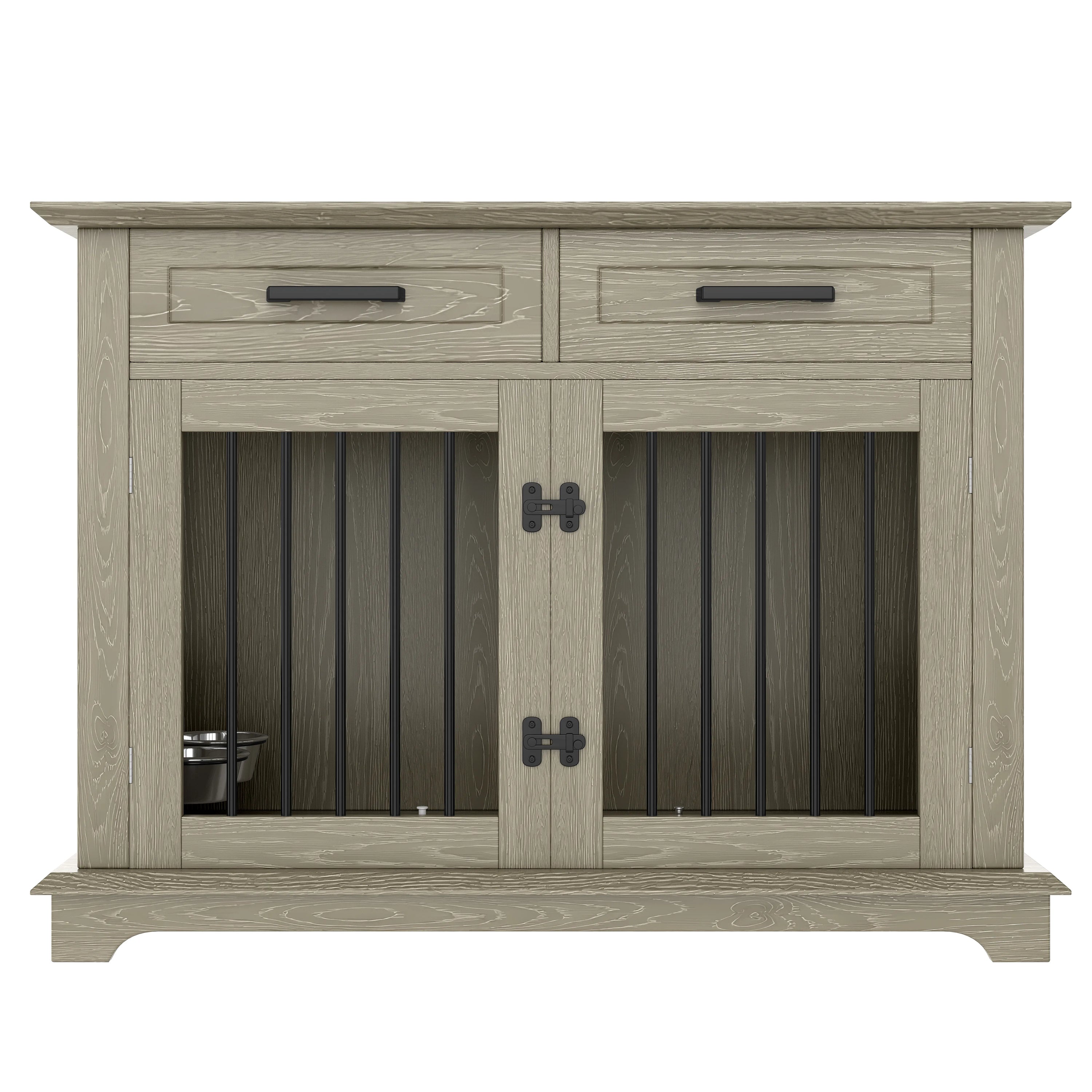 Nest & Tail Carlisle Console Furniture-Grade Dog Crate End Table