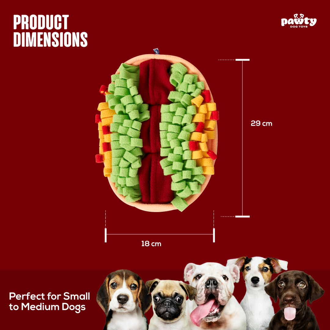 Pawty Chewpotle Bowl Interactive Snuffle Dog Toy