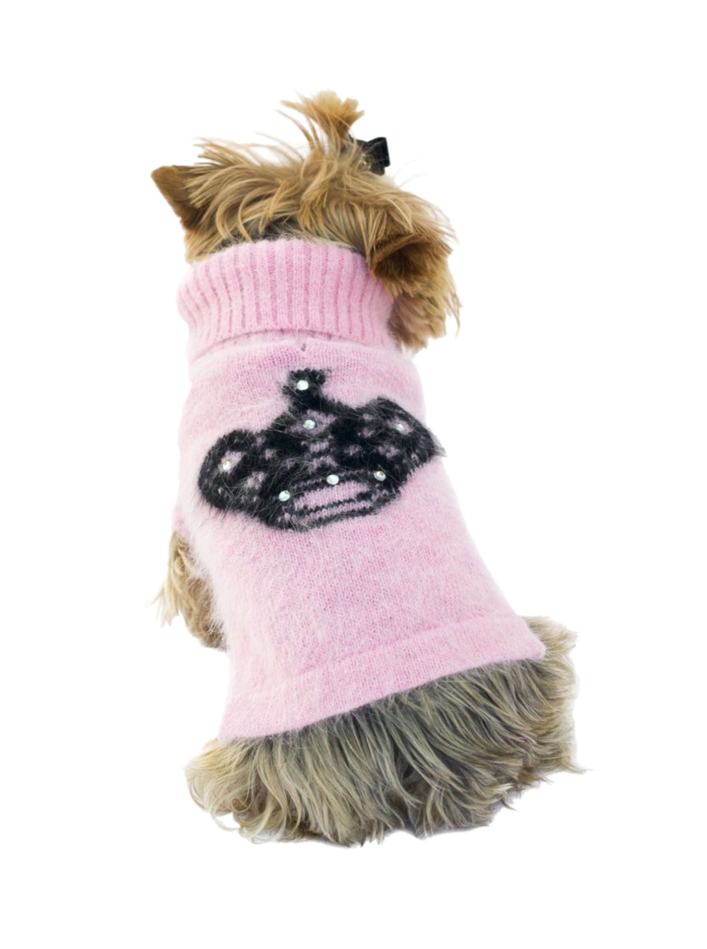 Mimi Tiara Pink Turtleneck with Rhinestones