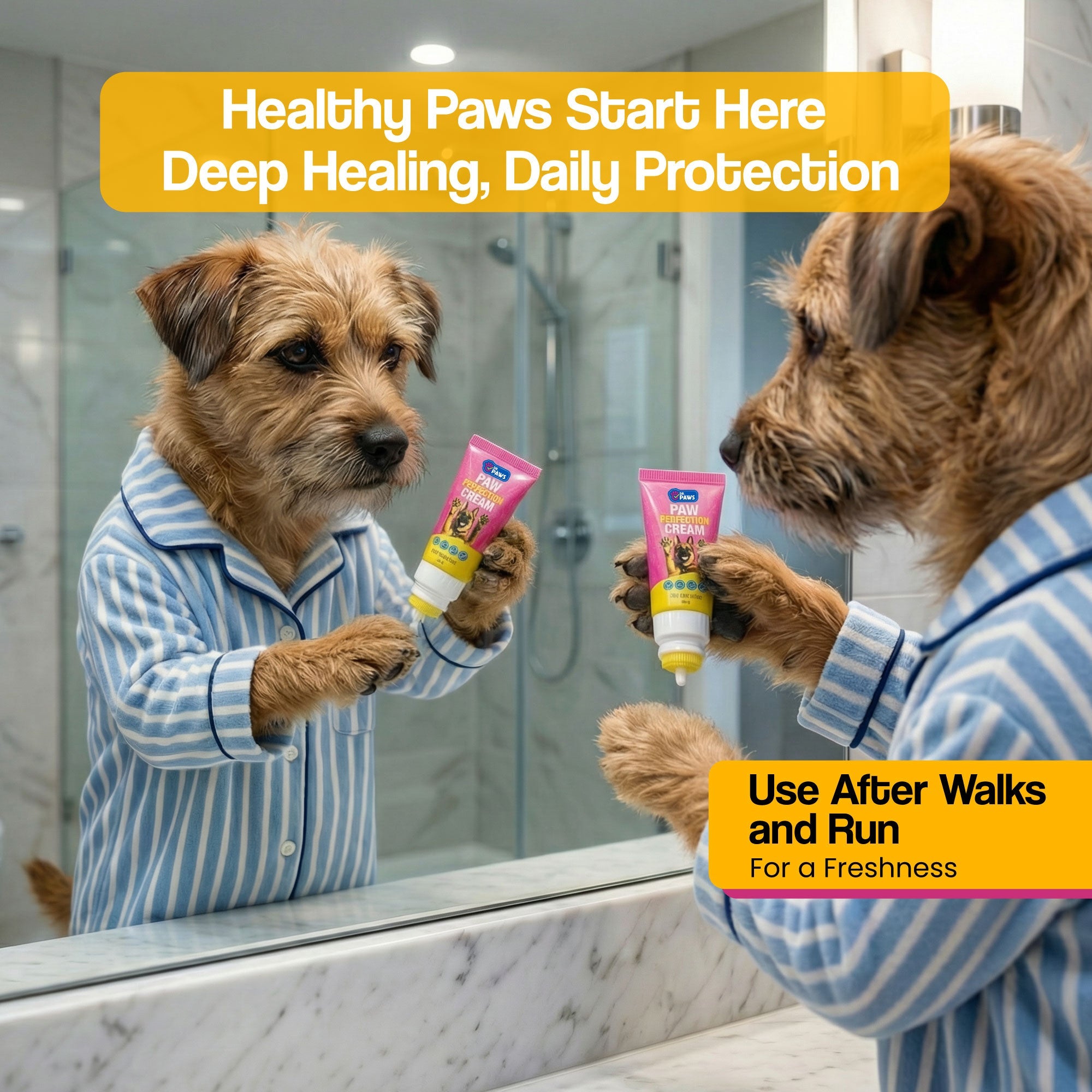 Paw Perfection Cream - Dog Paw Protector & Healing Balm with Soft Tip Applicator
