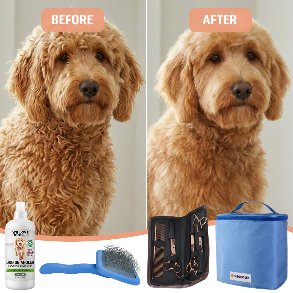 At Home Grooming Pack + Organizer Bag (Unscented Detangler Spray)