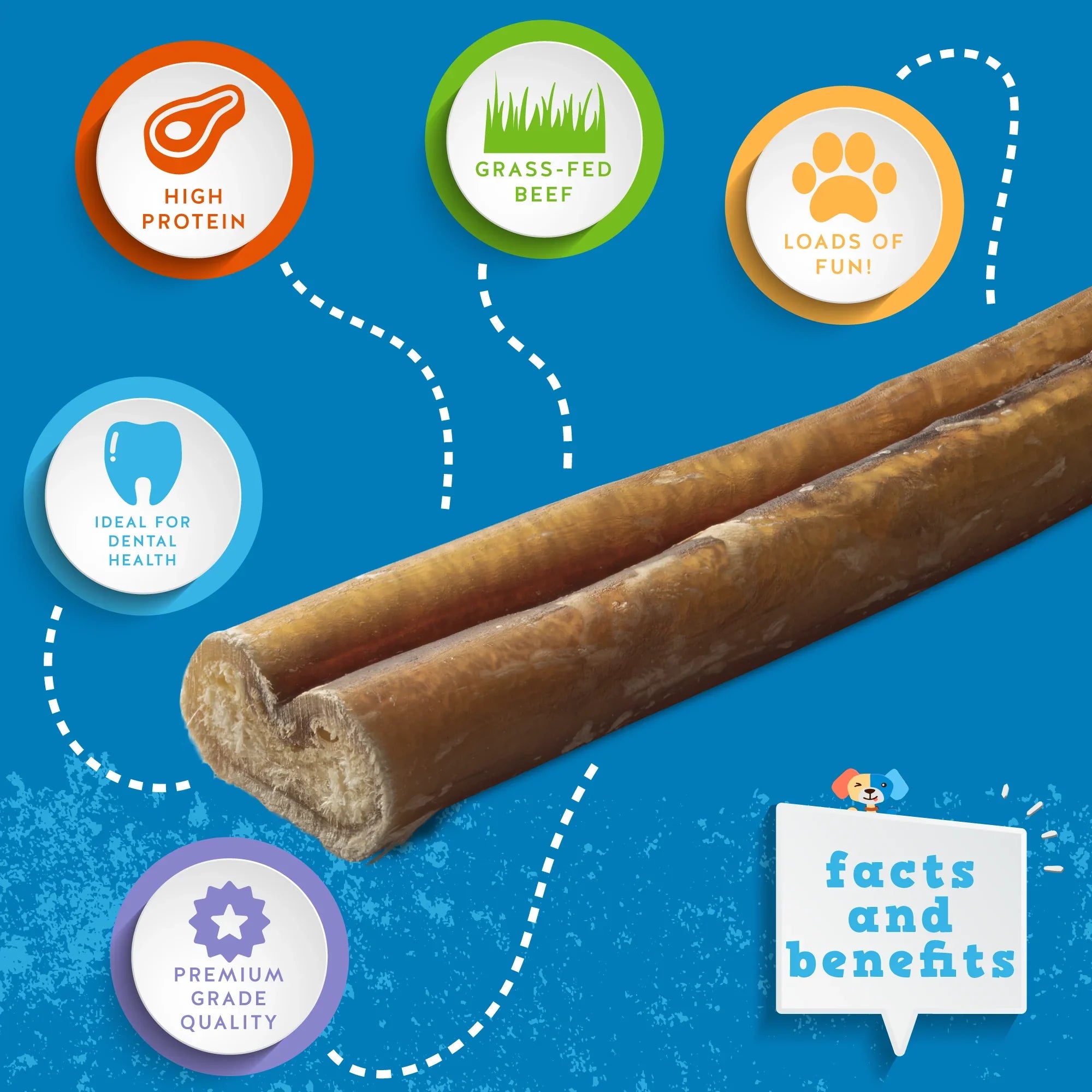 Jack & Pup Odor Free Bully Sticks - HT Animal Supply