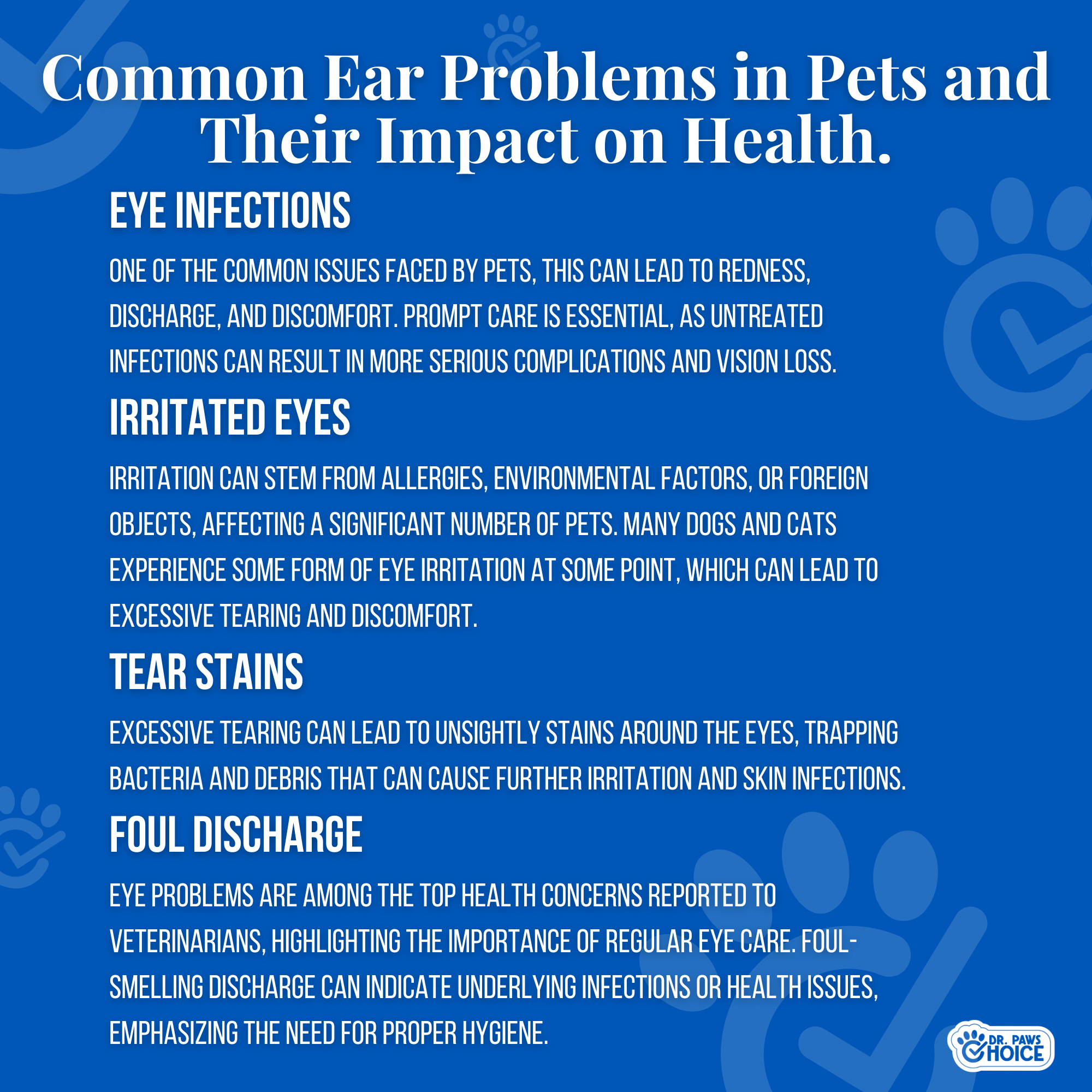 Pet Eye Cleansing Finger Wipes for Pets (50 Count)
