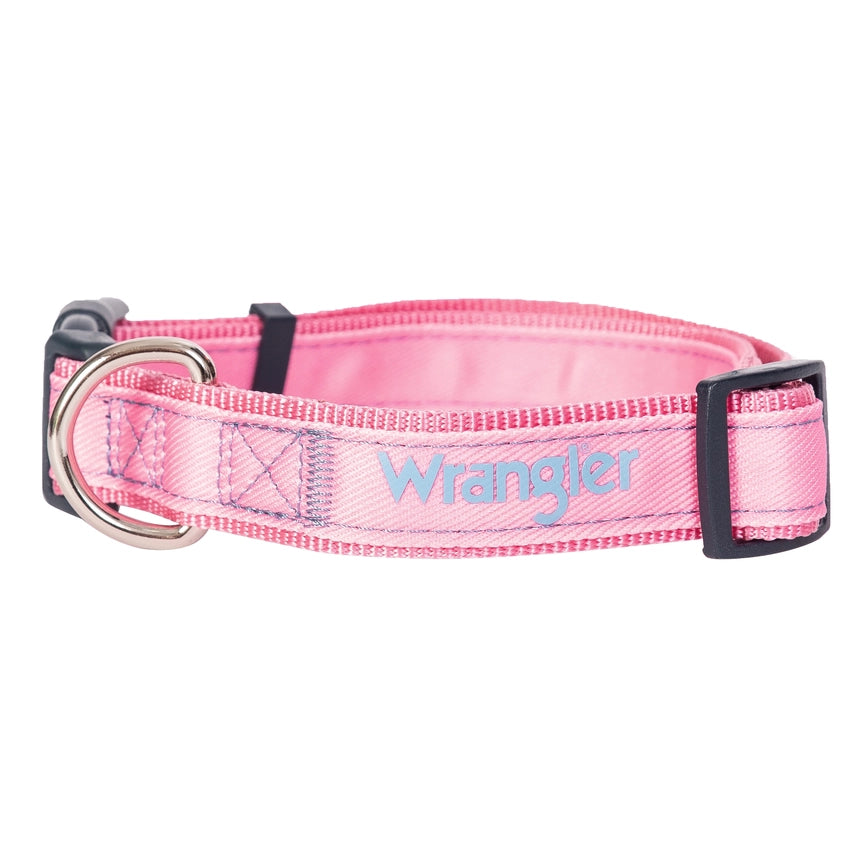 Wrangler® Pink Denim Harness, Collar & Lead Set