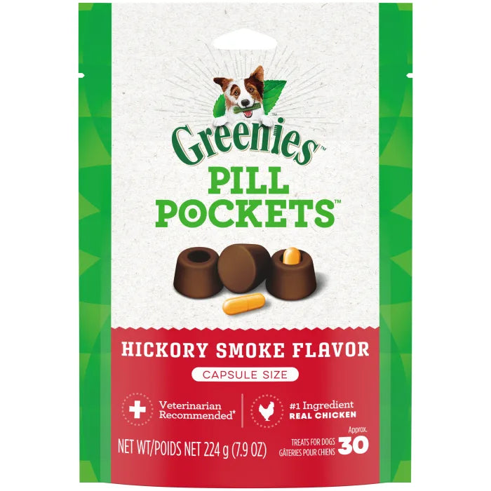 GREENIES Hickory Smoke Flavored Capsule Pill Pockets