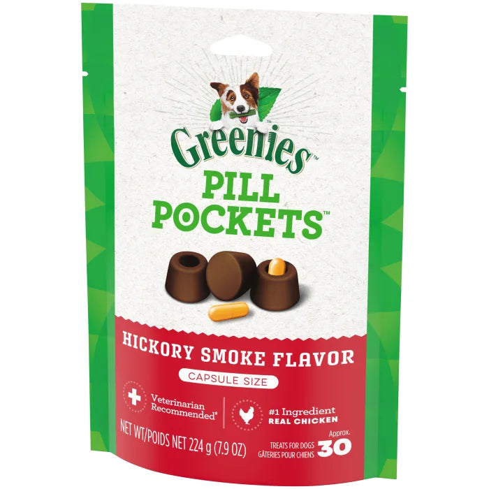GREENIES Hickory Smoke Flavored Capsule Pill Pockets - HT Animal Supply