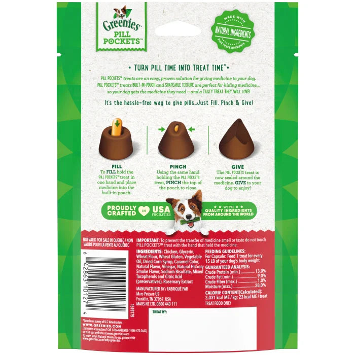 GREENIES Hickory Smoke Flavored Capsule Pill Pockets - HT Animal Supply