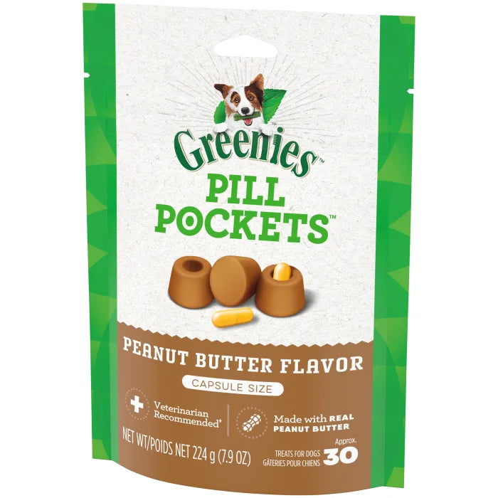 GREENIES Peanut Butter Flavored Capsule Pill Pockets