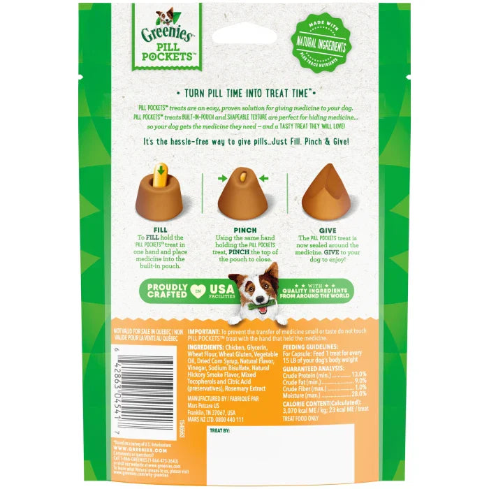 GREENIES Chicken Flavored Capsule Pill Pockets - HT Animal Supply