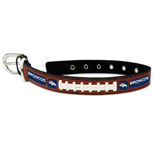NFL Denver Broncos Classic Leather Collar by Gamewear