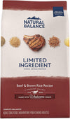 Natural Balance Limited Ingredient Beef & Brown Rice Dry Dog Food