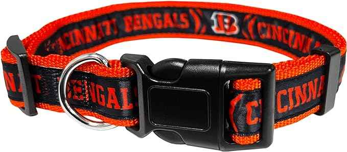 NFL Cincinnati Bengals Woven Dog Collar