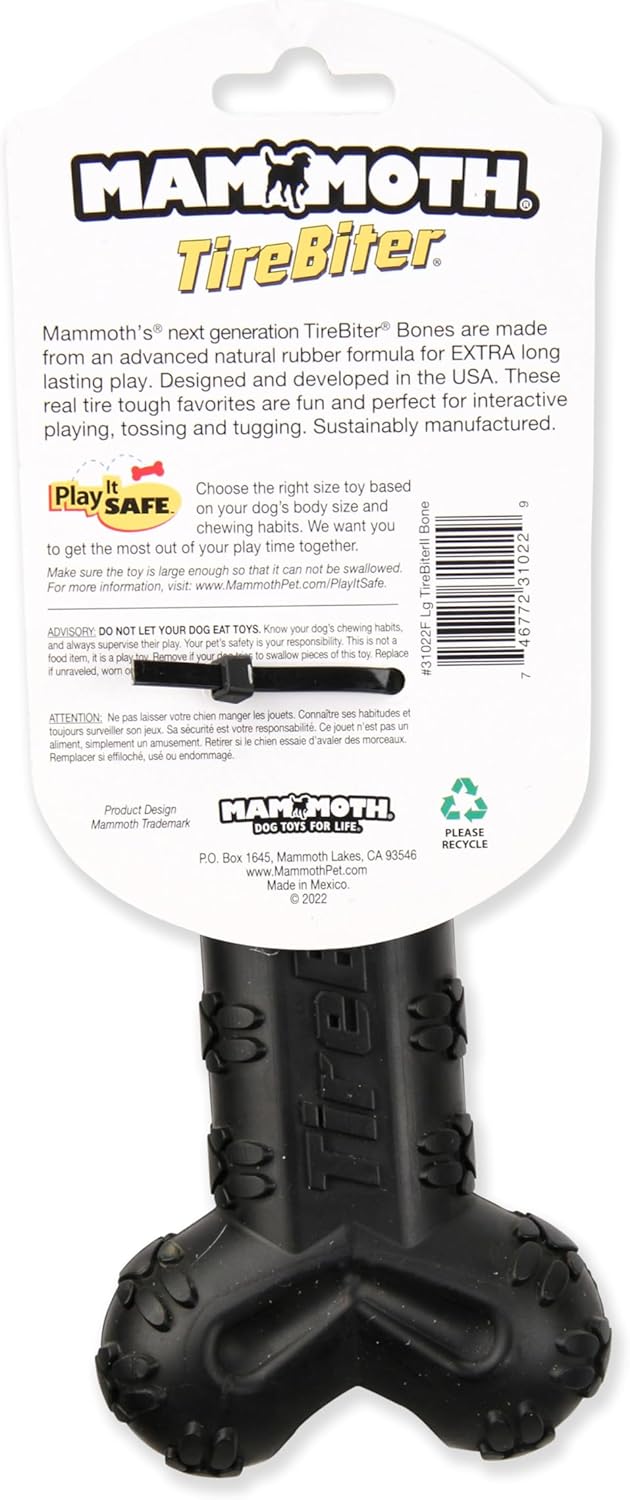 Mammoth Tire Biter Ball With Treat Station - HT Animal Supply