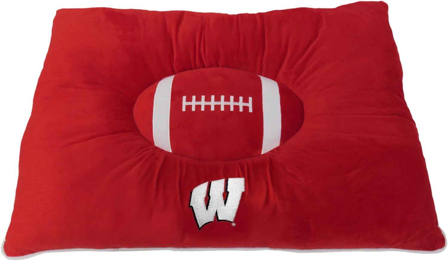 NCAA University of Wisconsin Badgers Dog Pillow Bed