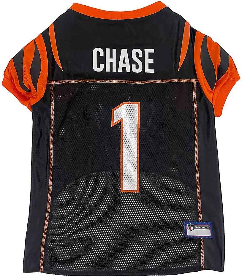 NFL Cincinnati Bengals JaMarr Chase Mesh Pet Jersey