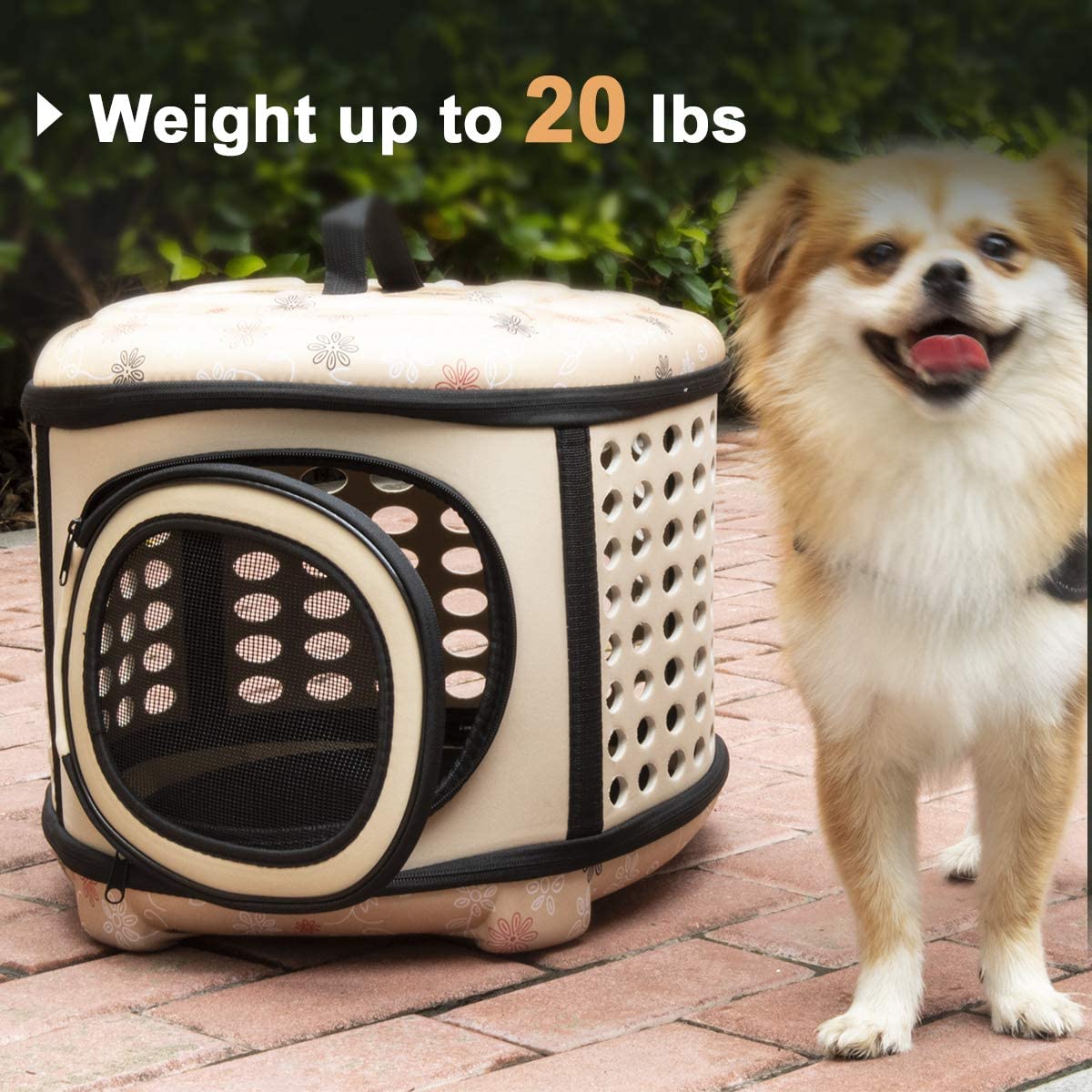 Foldable Pet Dog Cat Puppy Handbag Carrier Cage