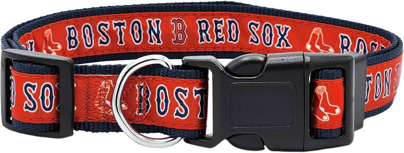 MLB Boston Red Sox Woven Dog Collar