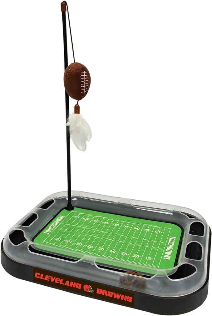 Cleveland Browns Football Field Cat Scratcher Toy