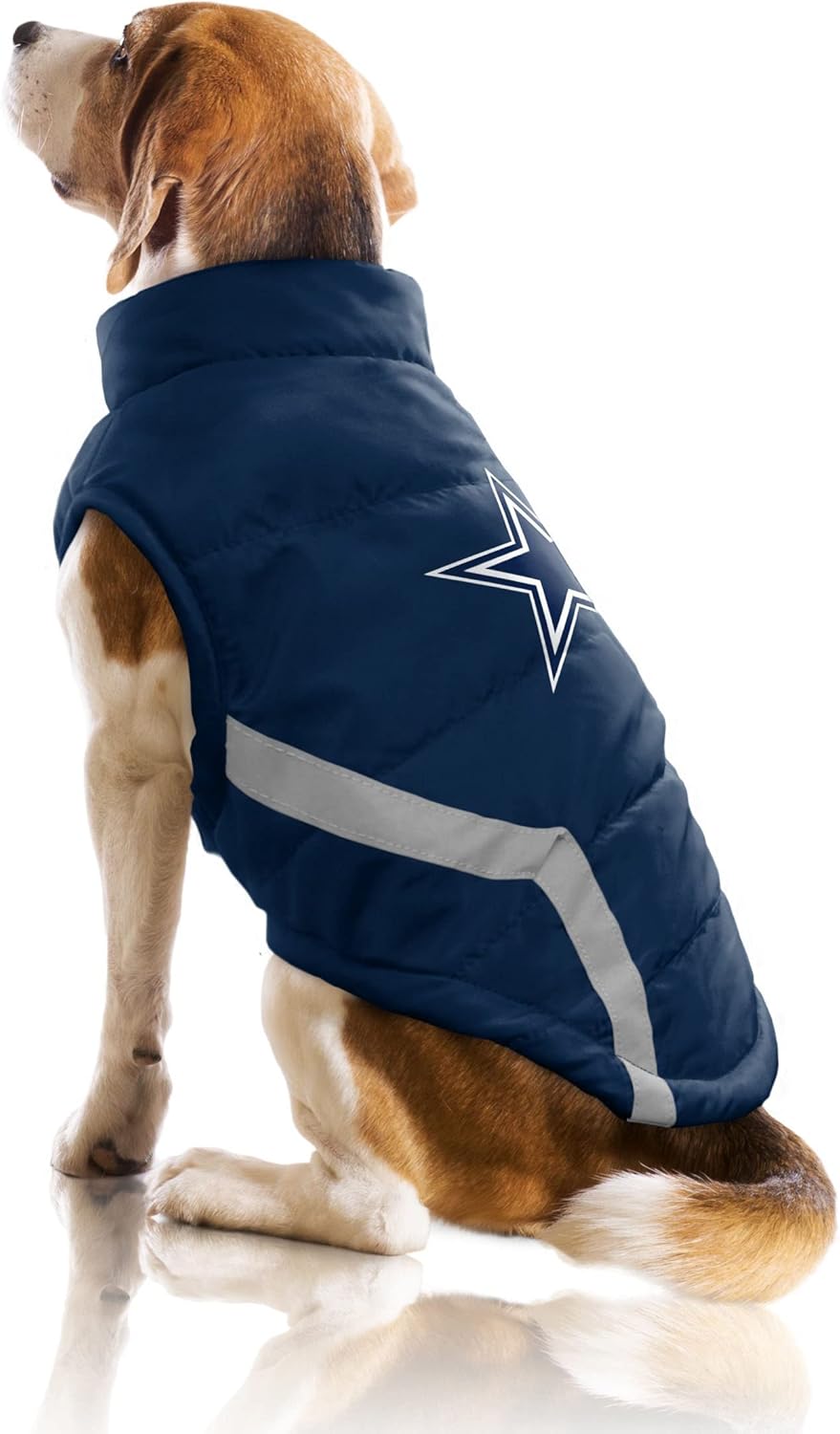 NFL Dallas Cowboys Pet Puffer Vest - Officially Licensed
