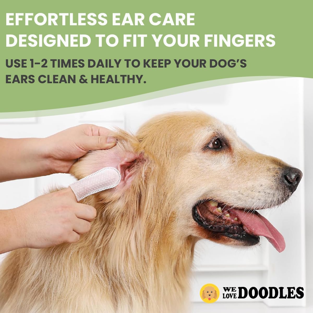 Dog Ear Finger Wipes (75 PCS)