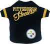 NFL Pittsburgh Steelers Striped-Sleeve Dog T-Shirt