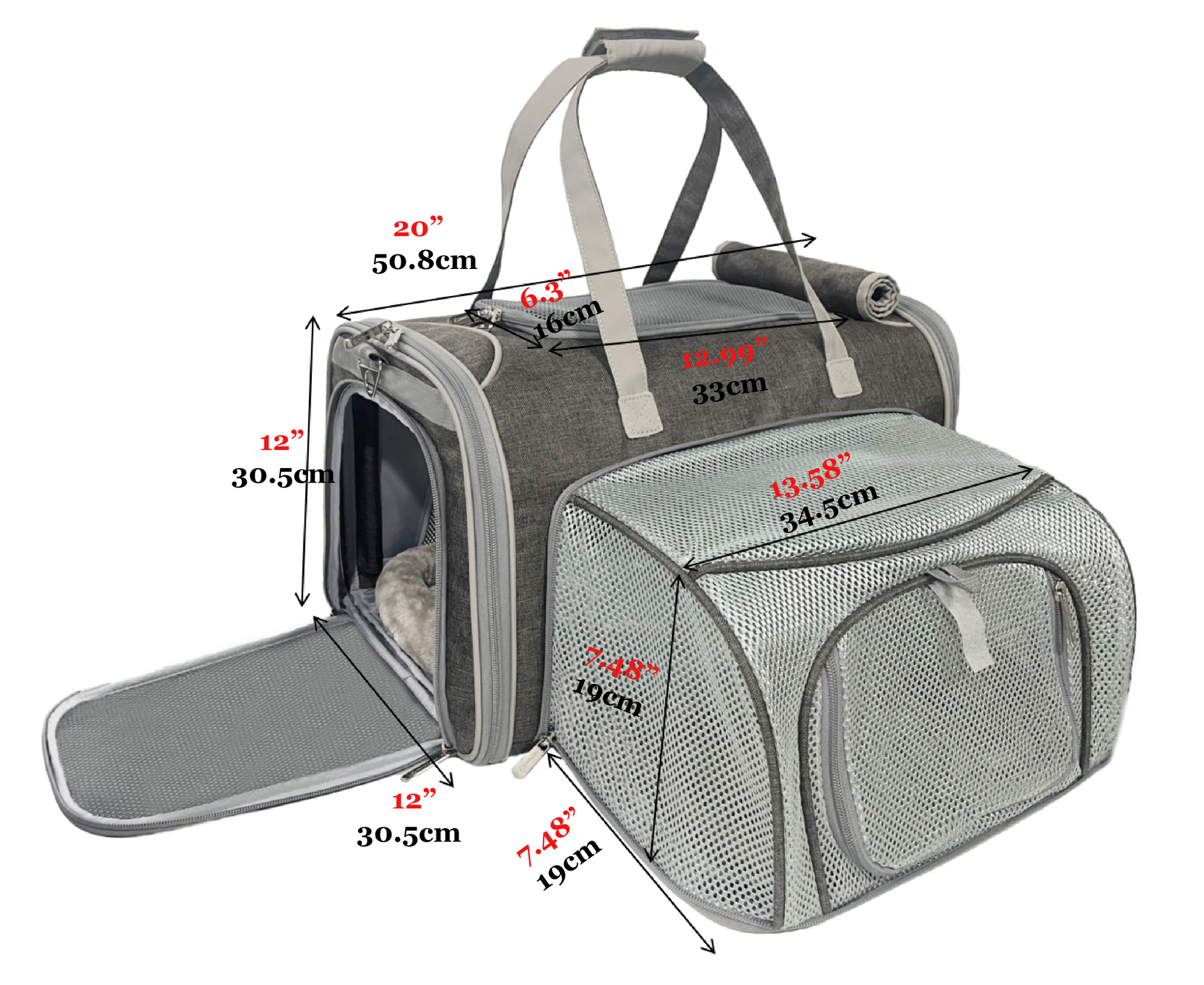 Mr. Peanuts Gold Series Big Apple XL Size Airline Compliant Expandable Pet Carrier | HT Animal Supply