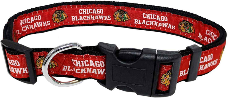 NHL Chicago Blackhawks Woven Dog Collar