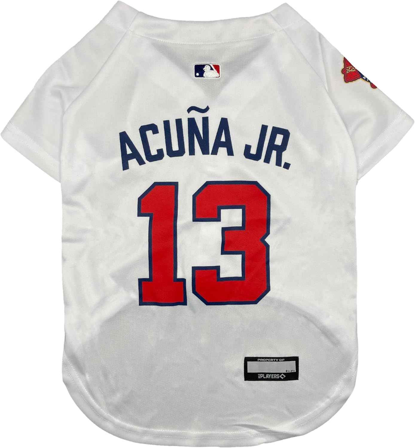 MLB Atlanta Braves Ronald Acuna Jr. Mesh Pet Jersey