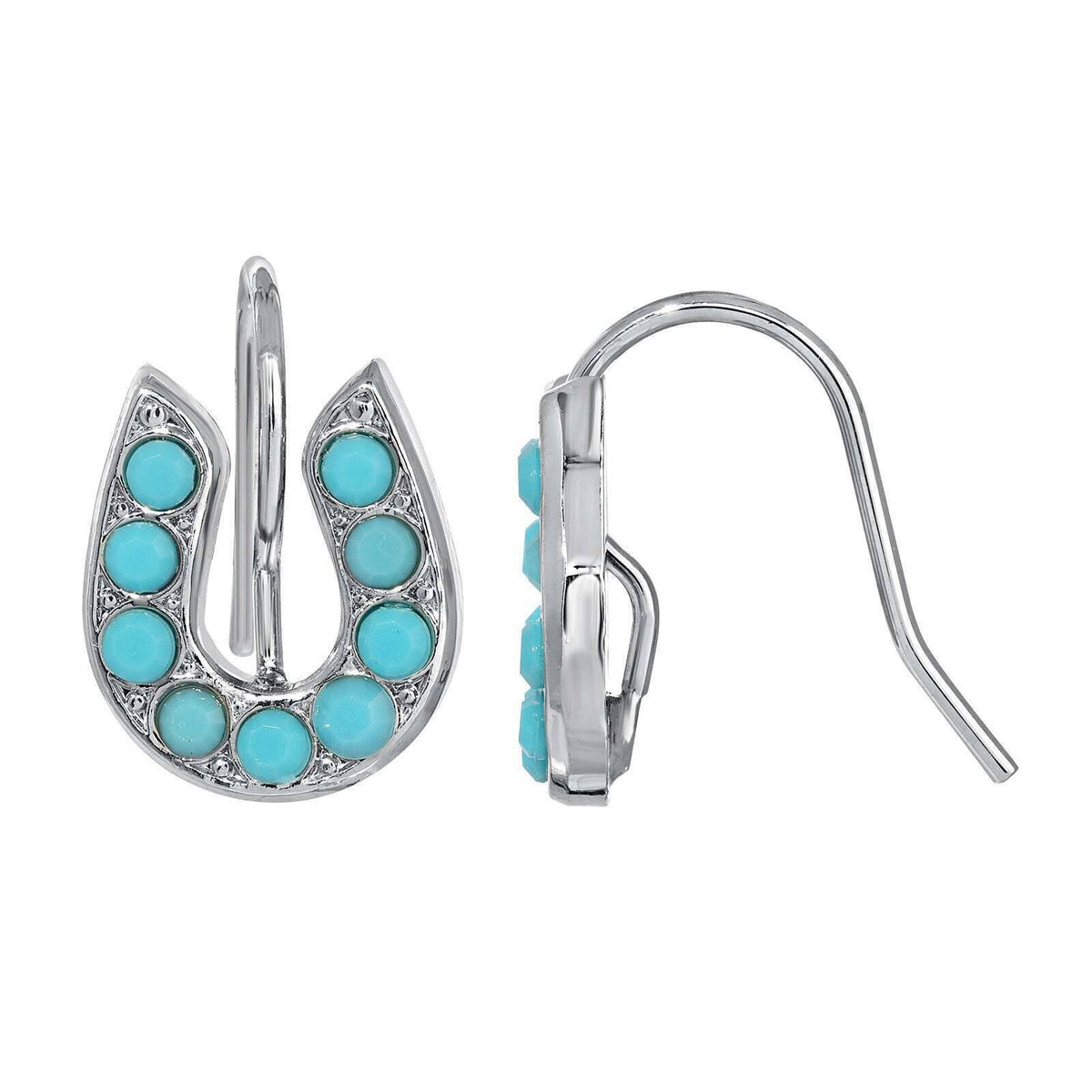 1928 Jewelry Petite Horseshoe Wire Earrings
