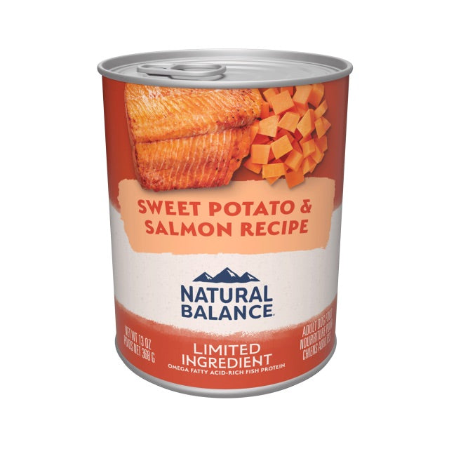 Natural Balance Limited Ingredients Salmon & Sweet potato Dog Food (13oz)