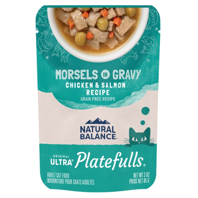 Natural Balance Cat Pouch Platefulls Chicken & Salmon (3oz)