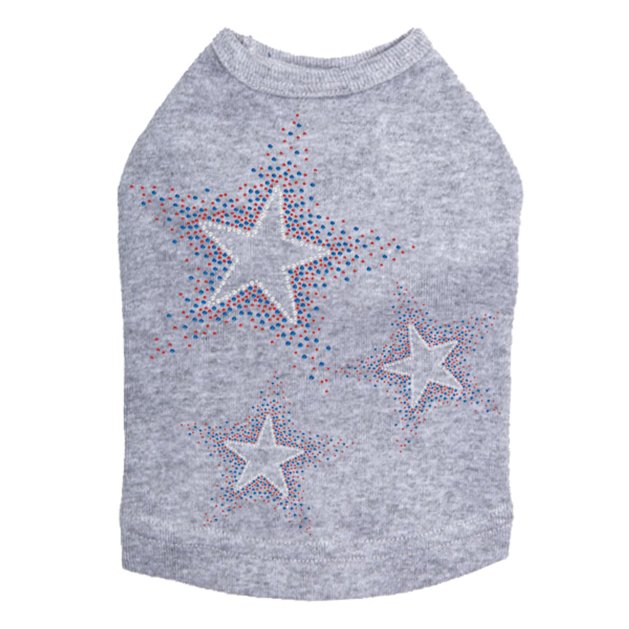 Three Stars (Red & Blue) - Dog Tank