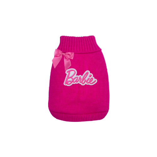 Bark 5th Ave., LLC Fancy Barbie Knit Dog Sweater Pink pet supplies