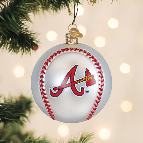 Old World Christmas: Braves Baseball Christmas Ornament