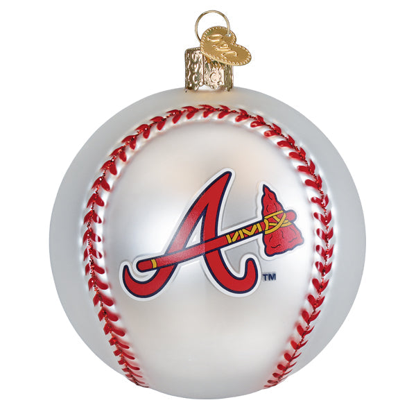 Old World Christmas: Braves Baseball Christmas Ornament
