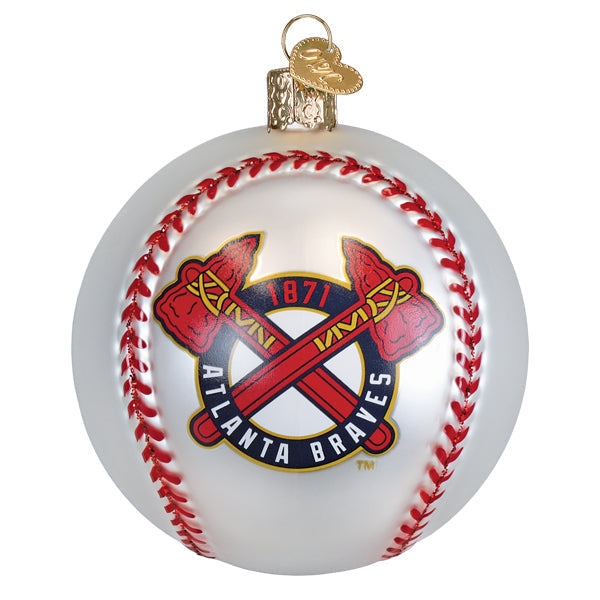 Old World Christmas: Braves Baseball Christmas Ornament