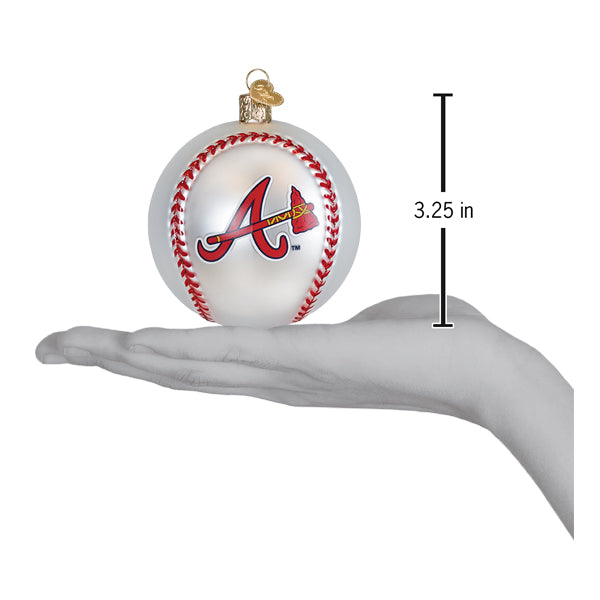 Old World Christmas: Braves Baseball Christmas Ornament