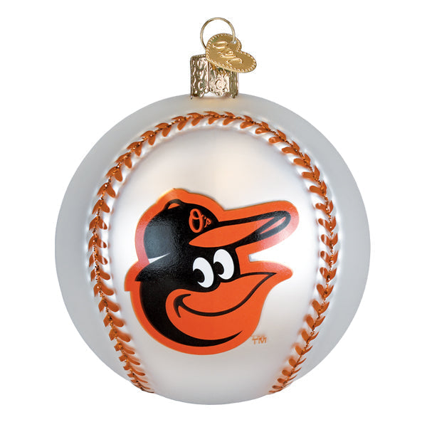 Old World Christmas: Orioles Baseball Christmas Ornament