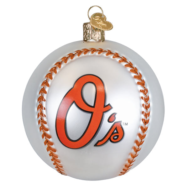 Old World Christmas: Orioles Baseball Christmas Ornament