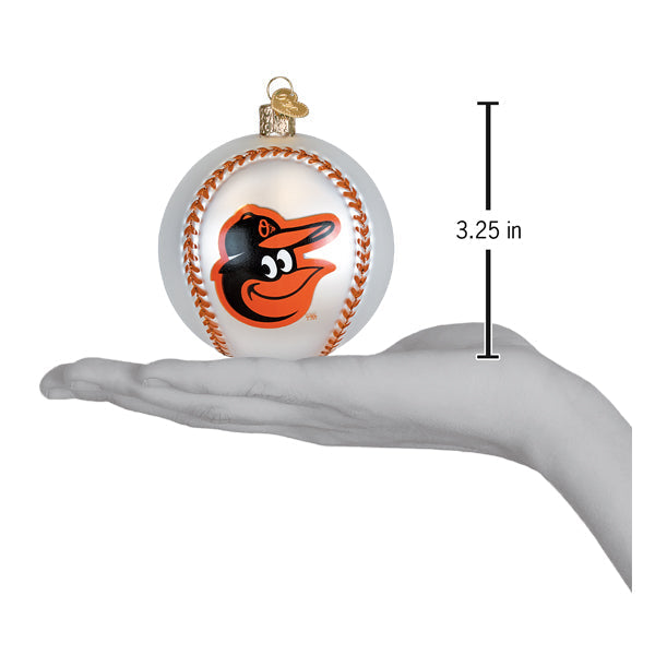 Old World Christmas: Orioles Baseball Christmas Ornament