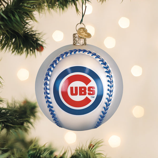 Old World Christmas: Cubs Baseball Christmas Ornament