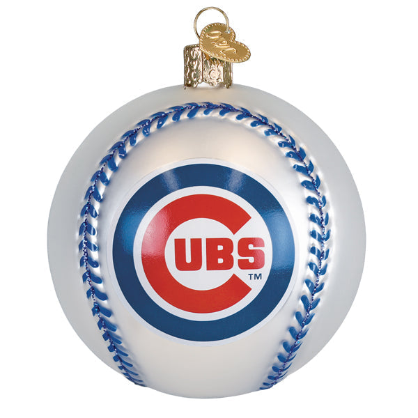 Old World Christmas: Cubs Baseball Christmas Ornament